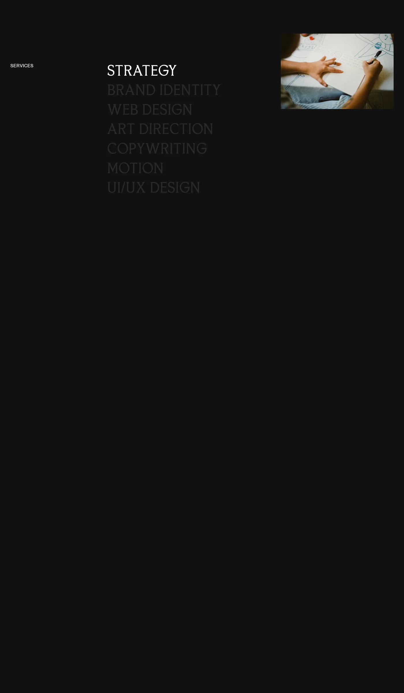 Our Life's Work ® — screenshot of the services section