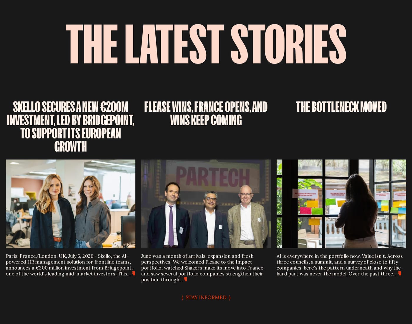 Partech Blog section