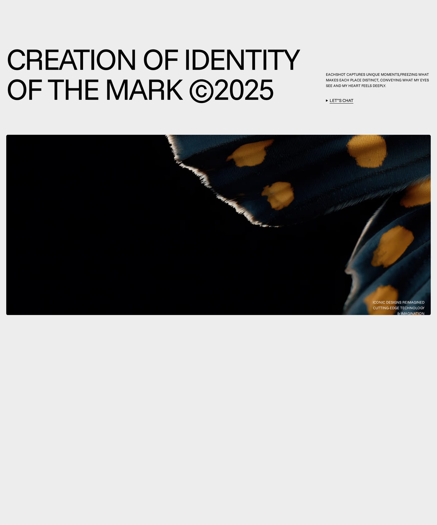 Peter Kenworth — screenshot of the hero section