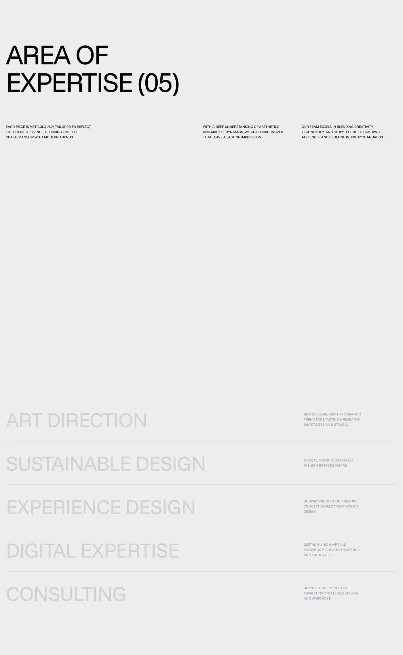 Peter Kenworth — screenshot of the features section