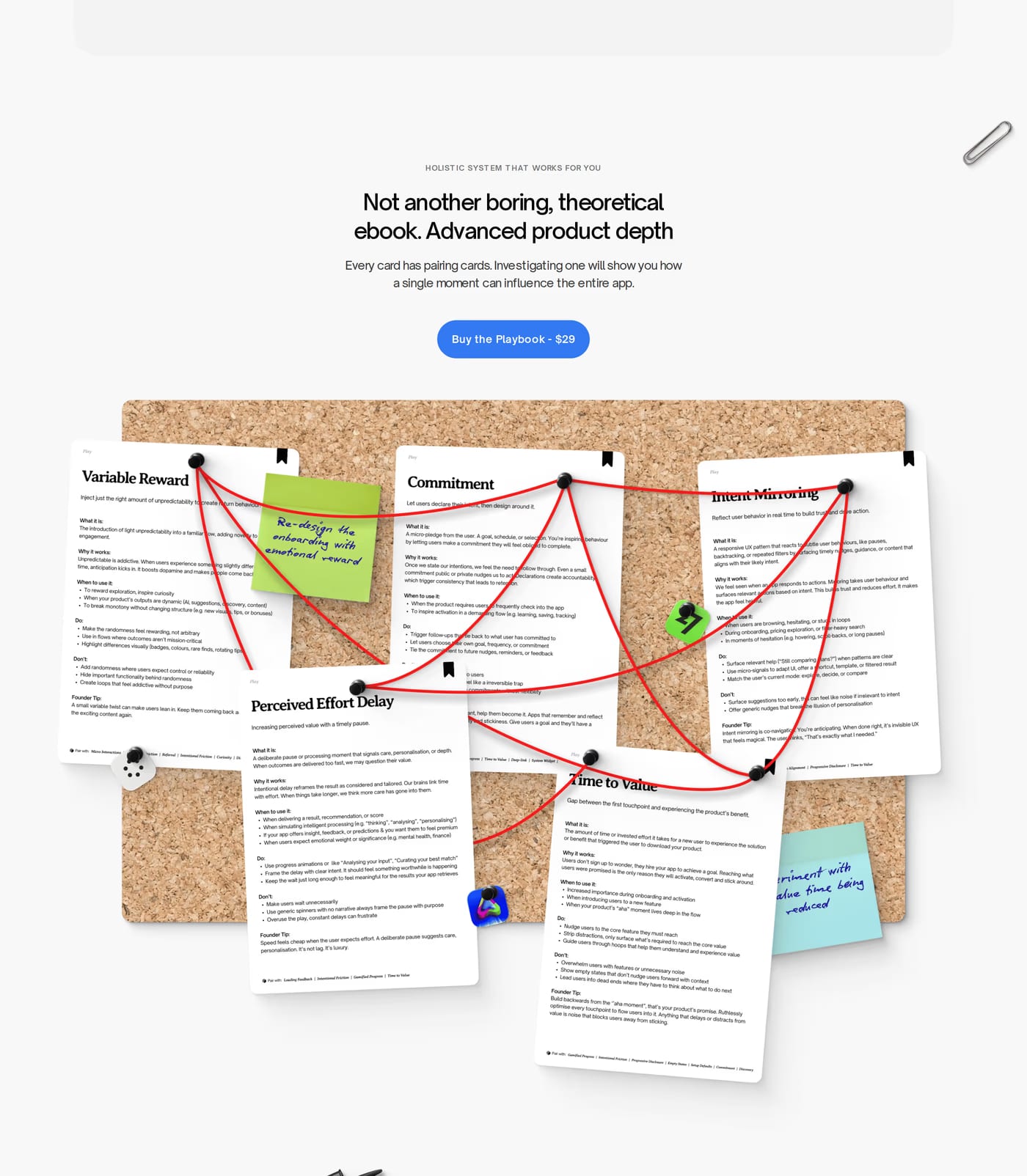 Playbook Features section