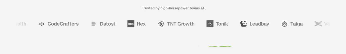 Ploy — screenshot of the logos section
