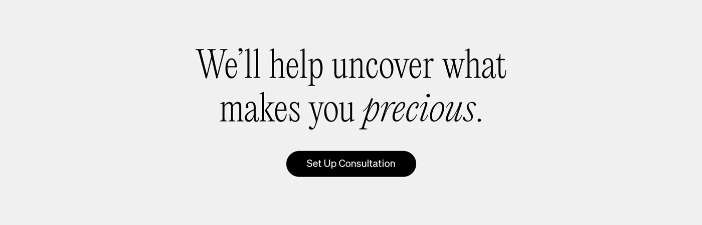 Precious — screenshot of the call to action section