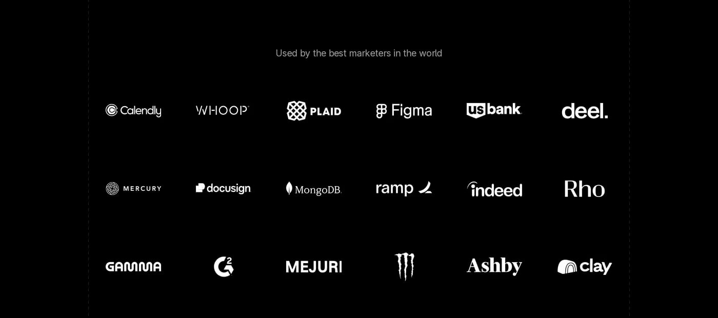 Profound — screenshot of the logos section