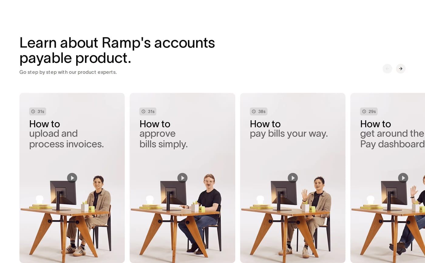 Ramp Accounts Payable — screenshot of the blog section