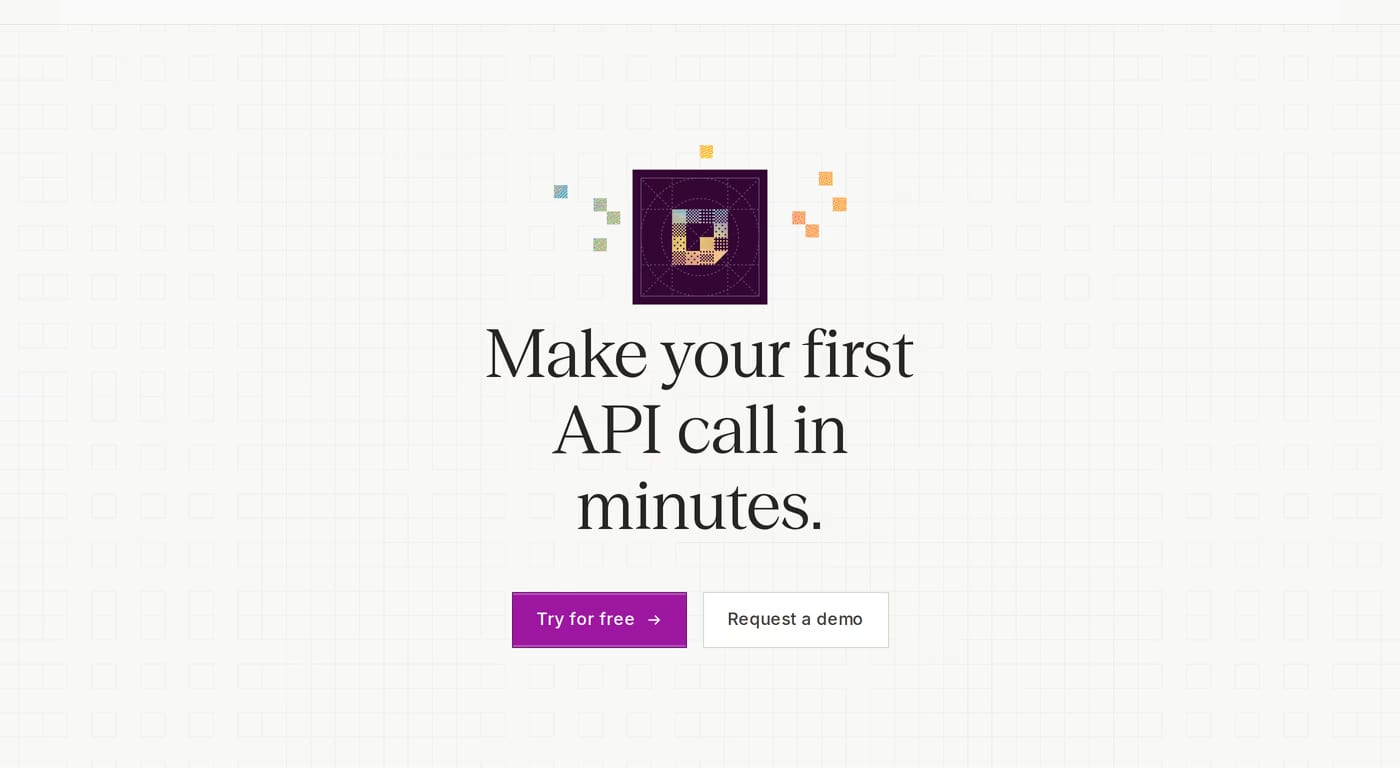 Reducto — screenshot of the hero section