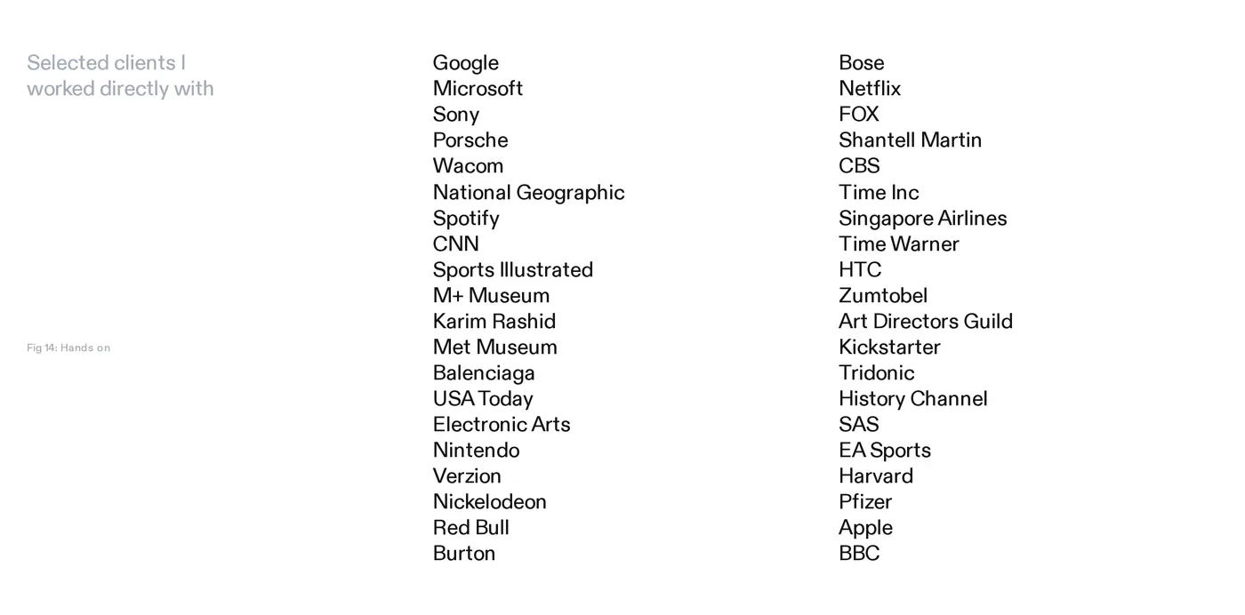 Repponen — screenshot of the logos section