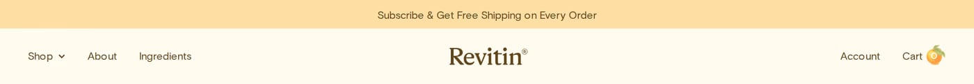 Revitin — screenshot of the navigation section