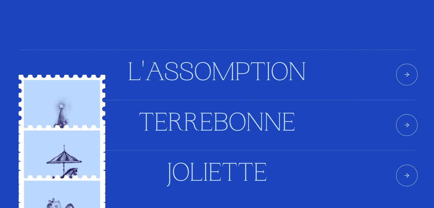 Route de Noël Logos section