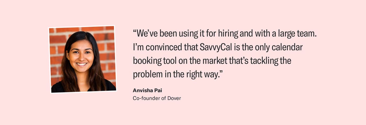 Savvy cal Testimonials section