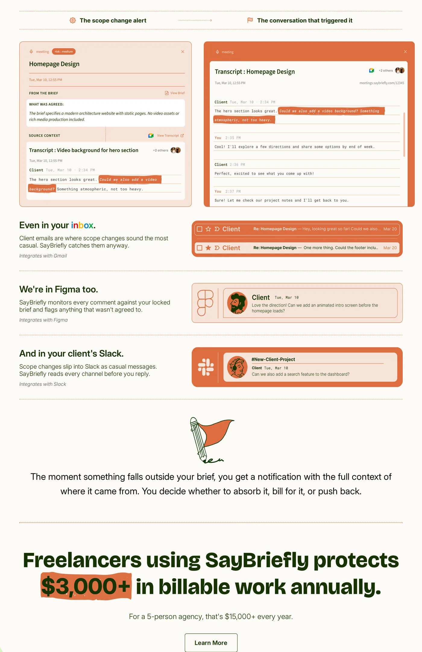 SayBriefly — screenshot of the stats section