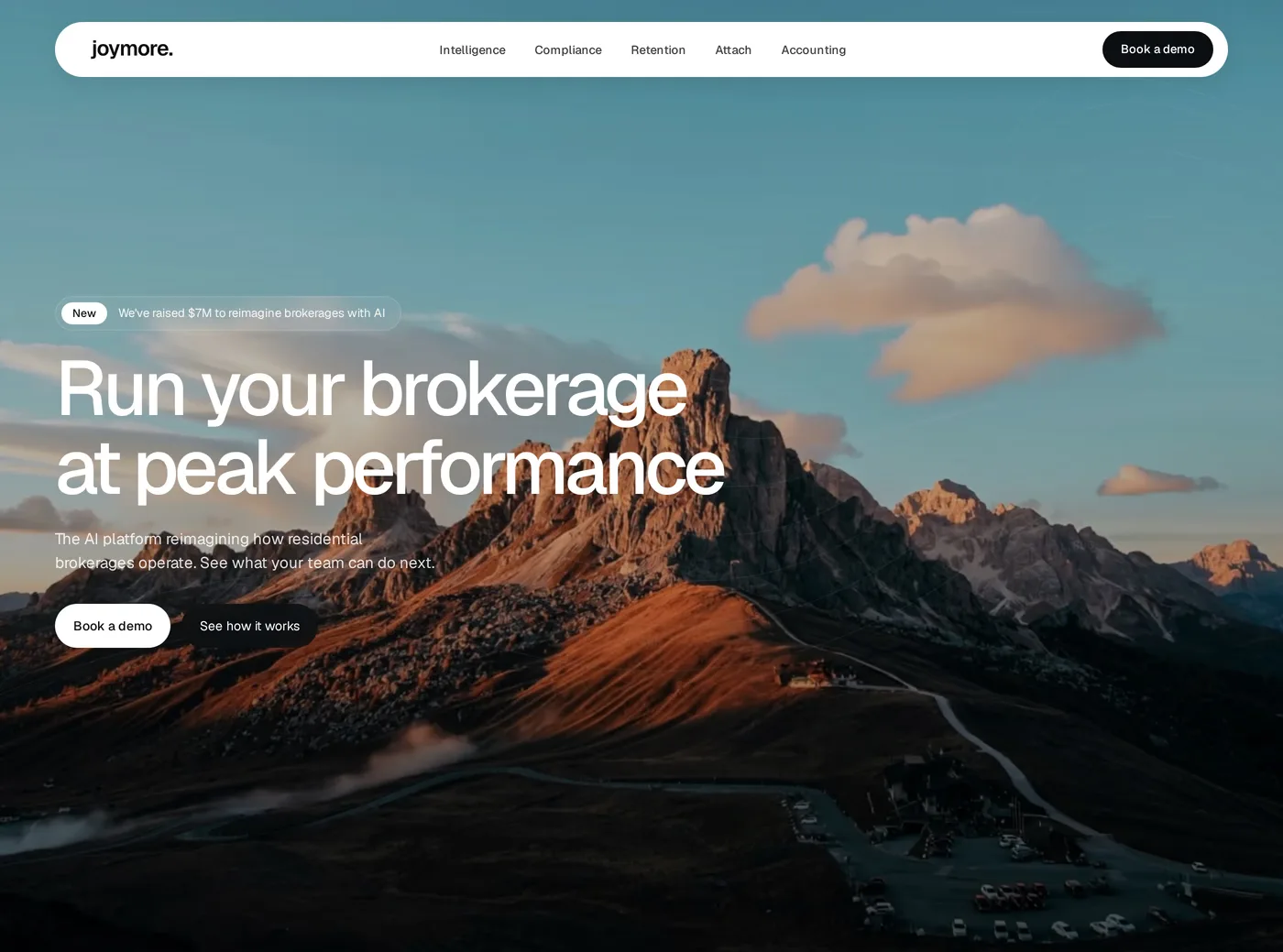 Search Party — screenshot of the hero section