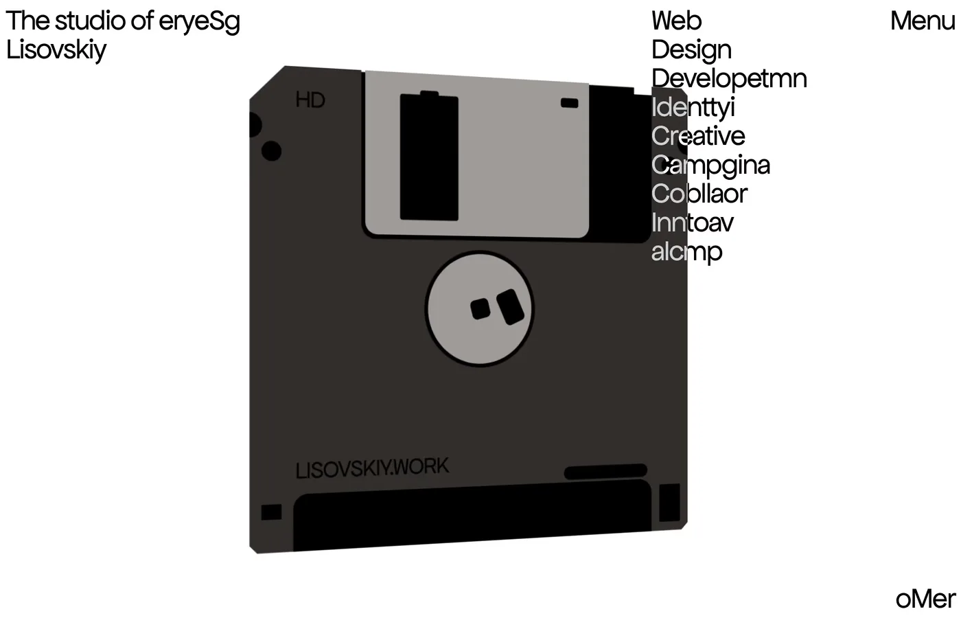 Sergey Lisovskiy — screenshot of the hero section