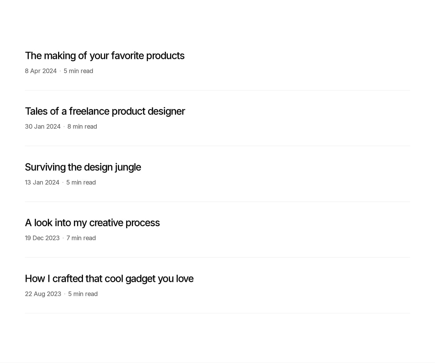 Sharp Blog section