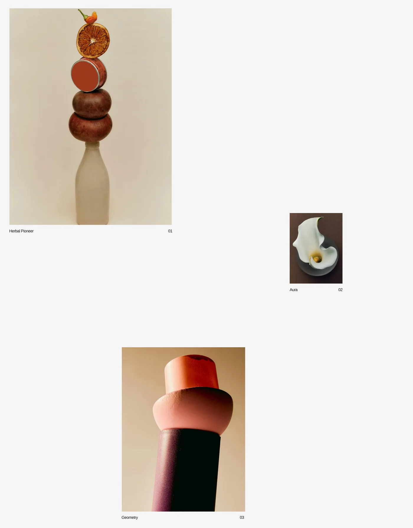 Sophie Sato — screenshot of the portfolio section