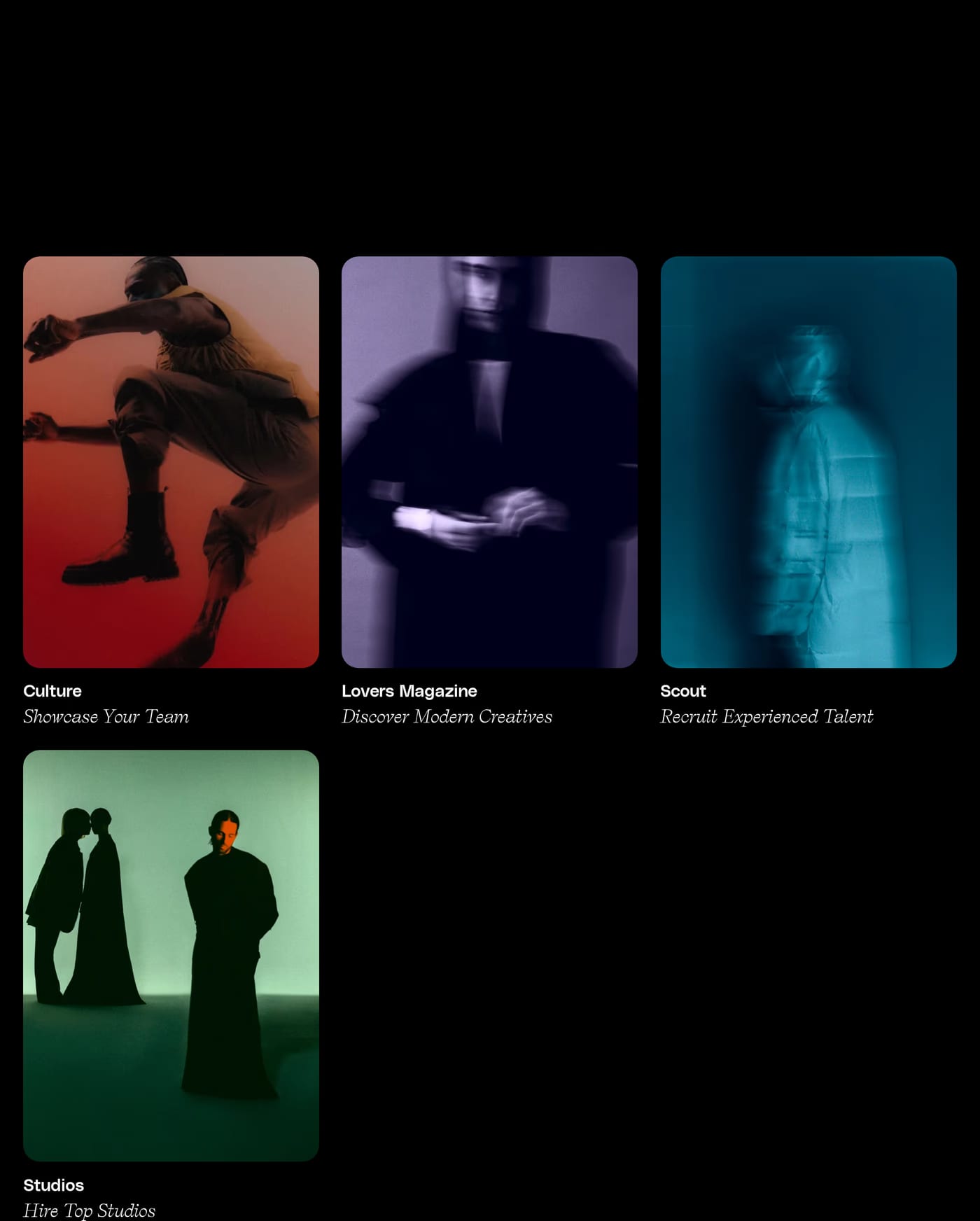 Spaces Hero section
