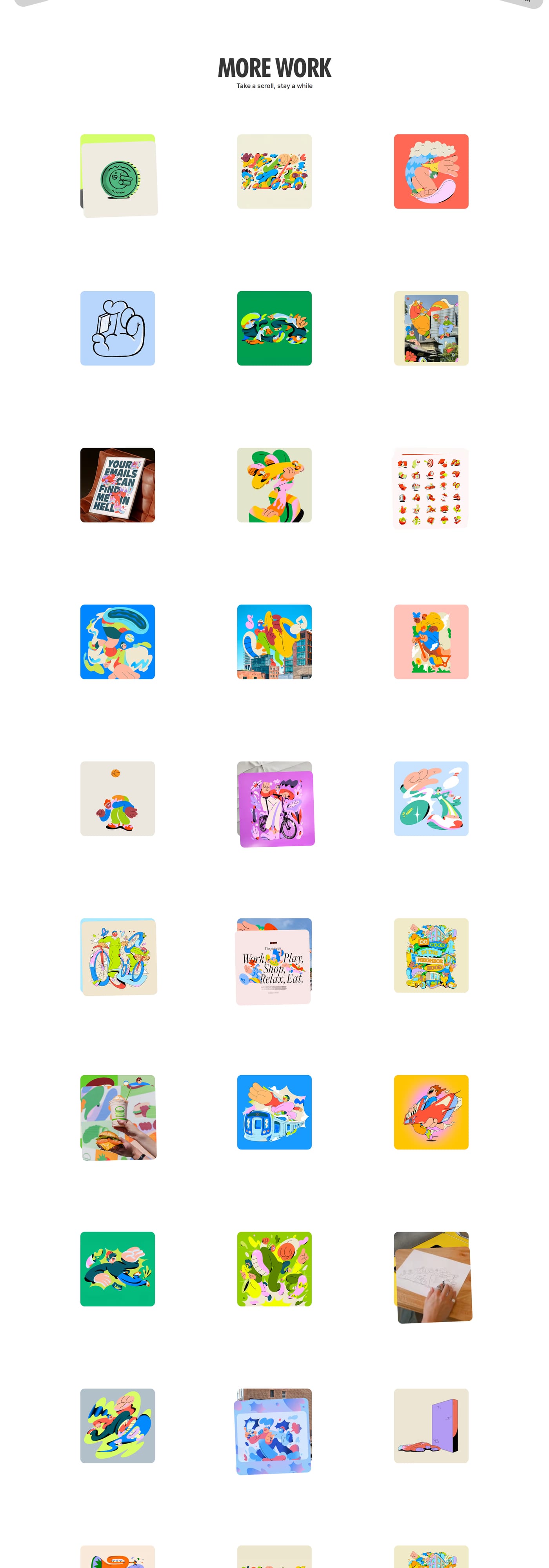 Spencer Gabor Portfolio section
