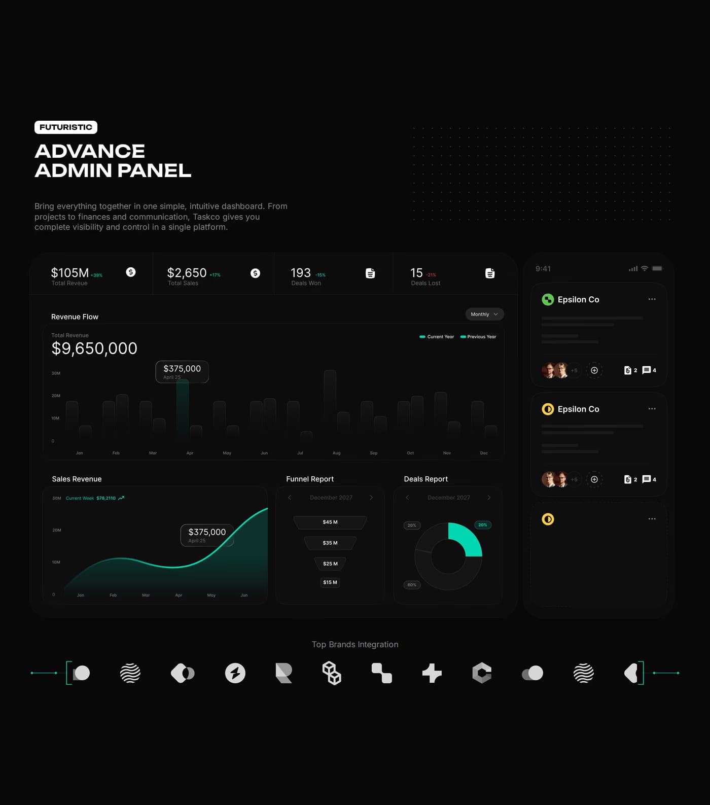 Taskco — screenshot of the products section