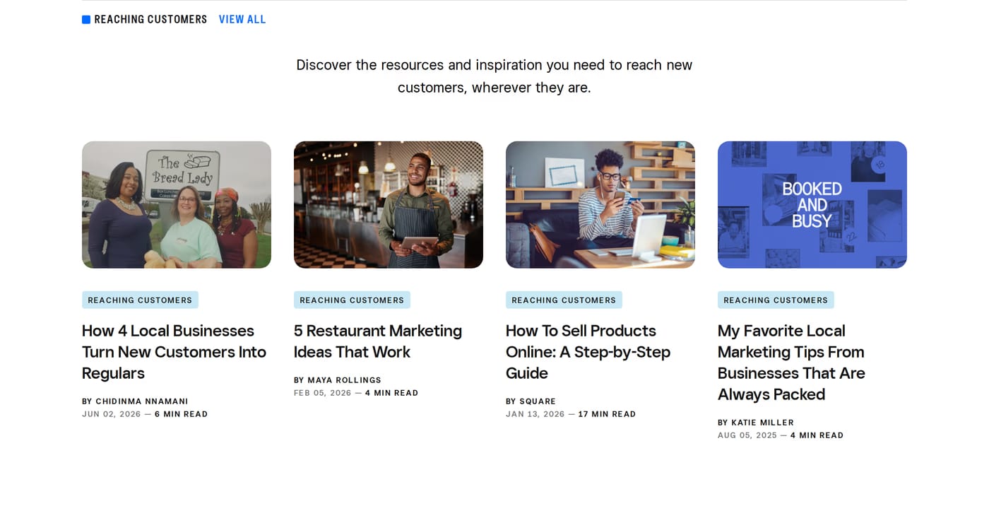 The Bottom Line — screenshot of the blog section
