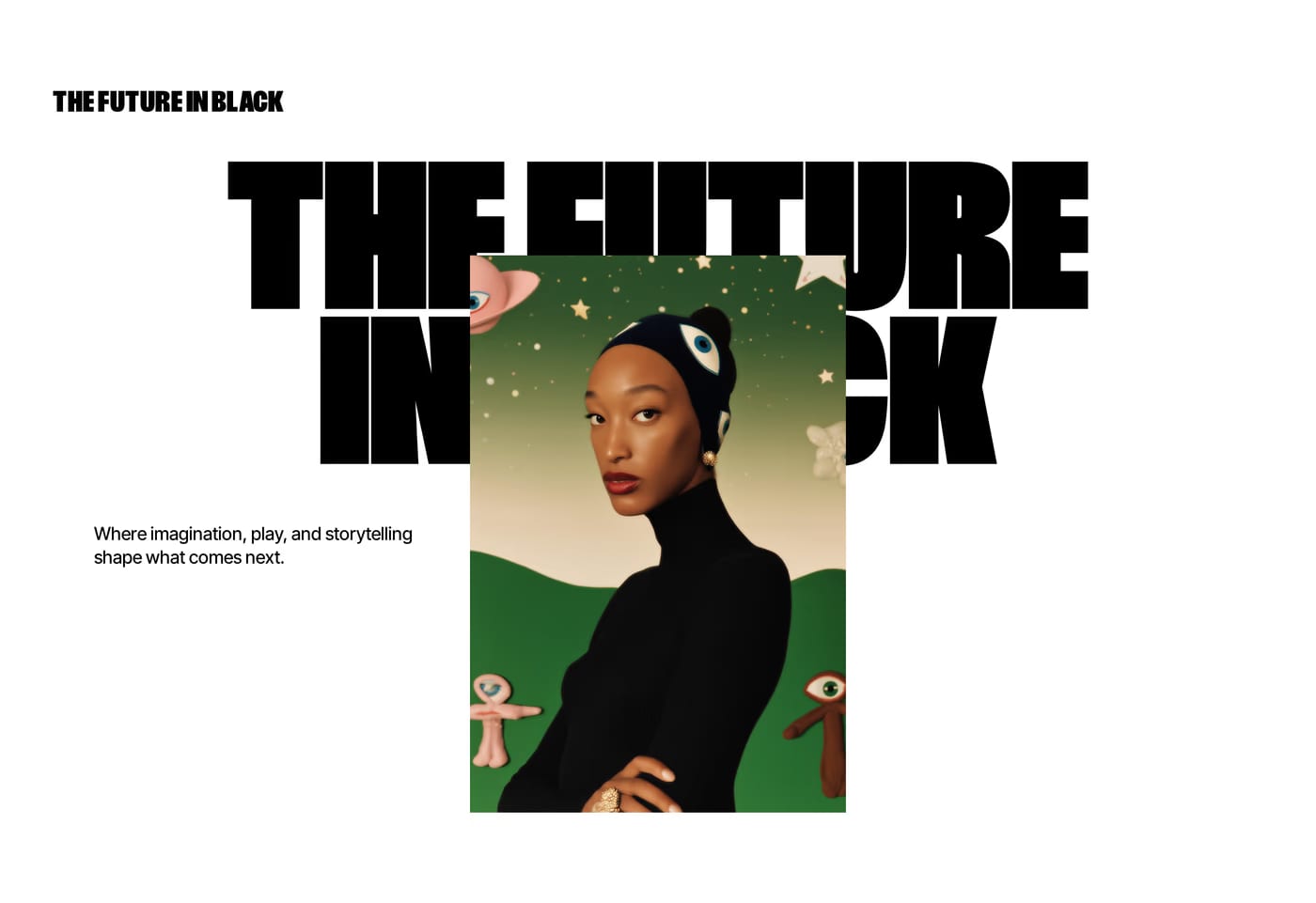 The Future in Black Hero section