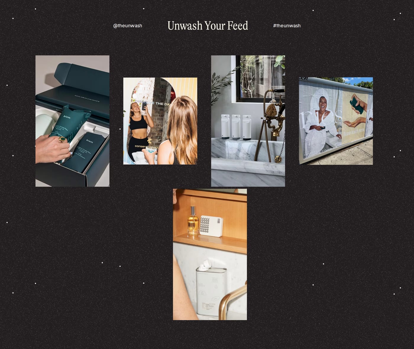 The Unwash — screenshot of the footer section