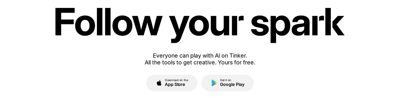Tinker Hero section