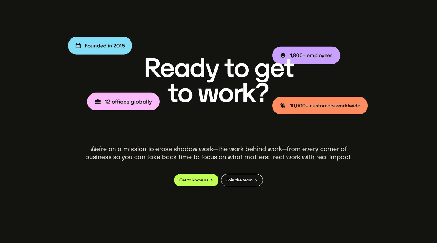 TravelPerk — screenshot of the about section