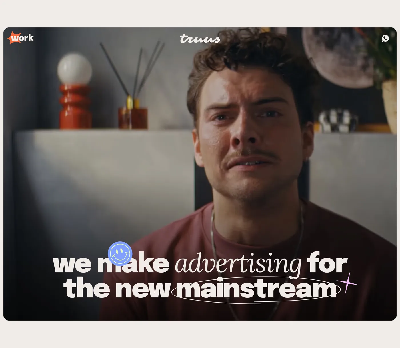 Truus — screenshot of the hero section