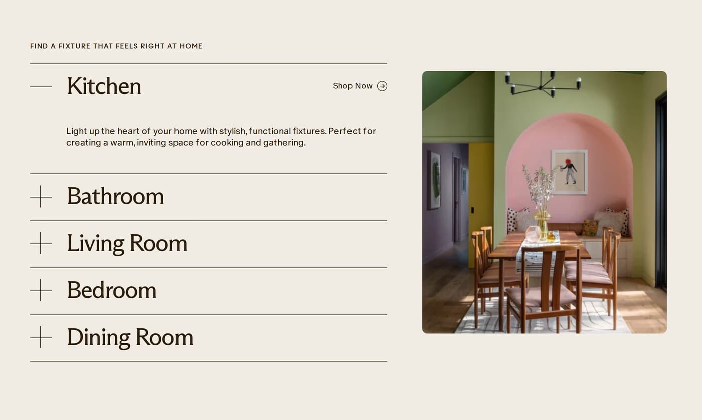 Velora Home — screenshot of the services section