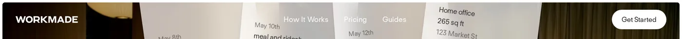 WorkMade — screenshot of the navigation section