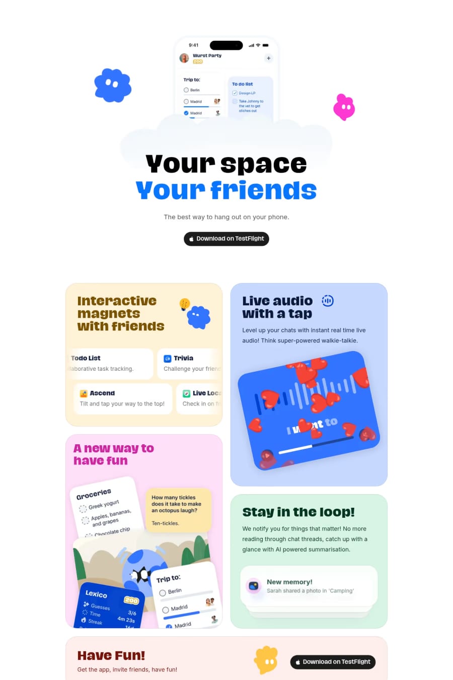 Abode — landing website screenshot