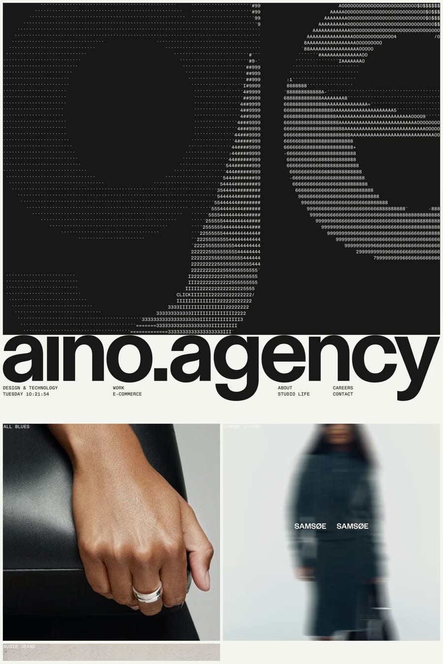Aino — agency website screenshot
