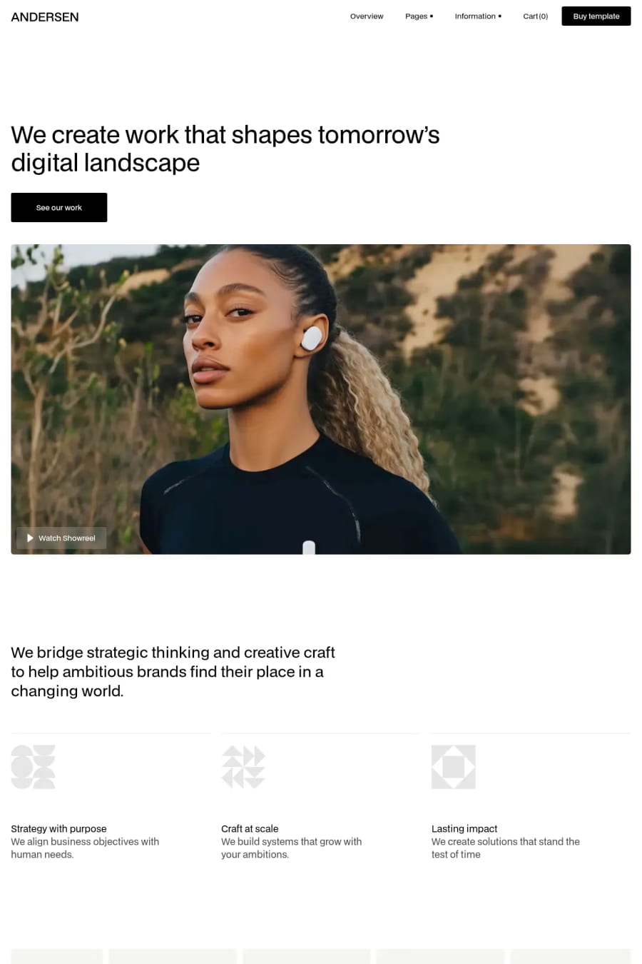 Andersen — agency website template screenshot