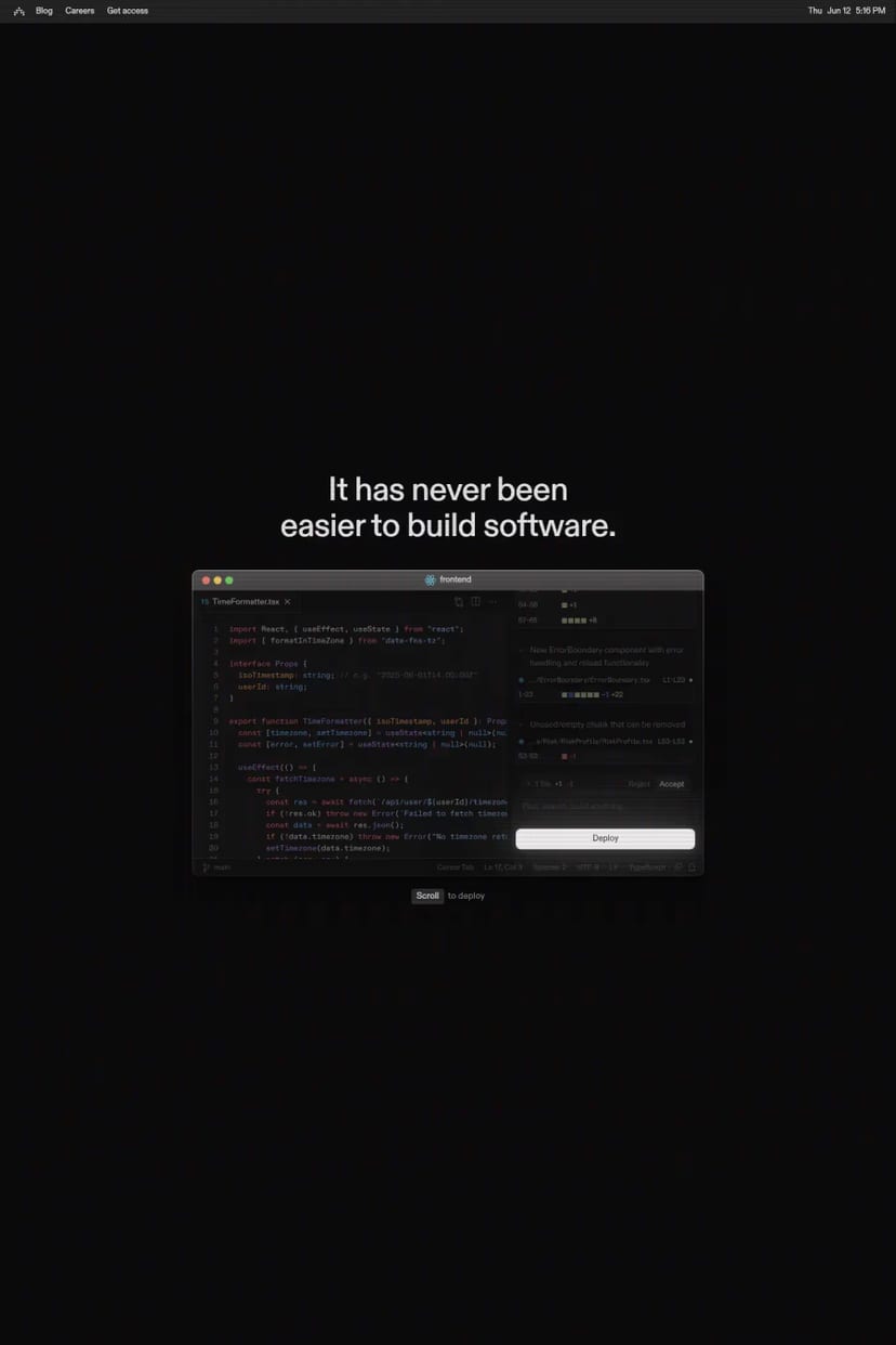 Antimetal — screenshot of a landing page