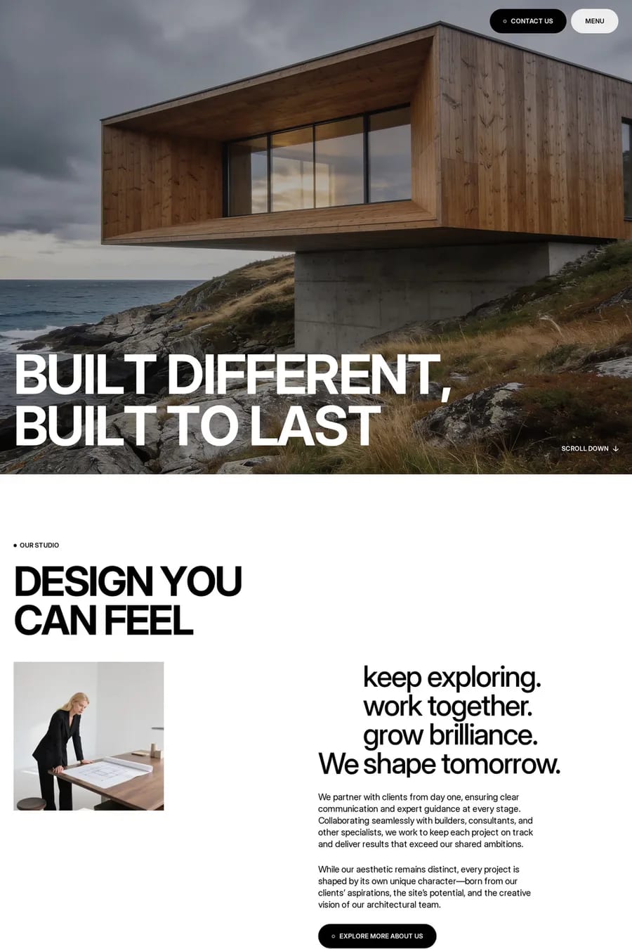 Archform — agency website template screenshot