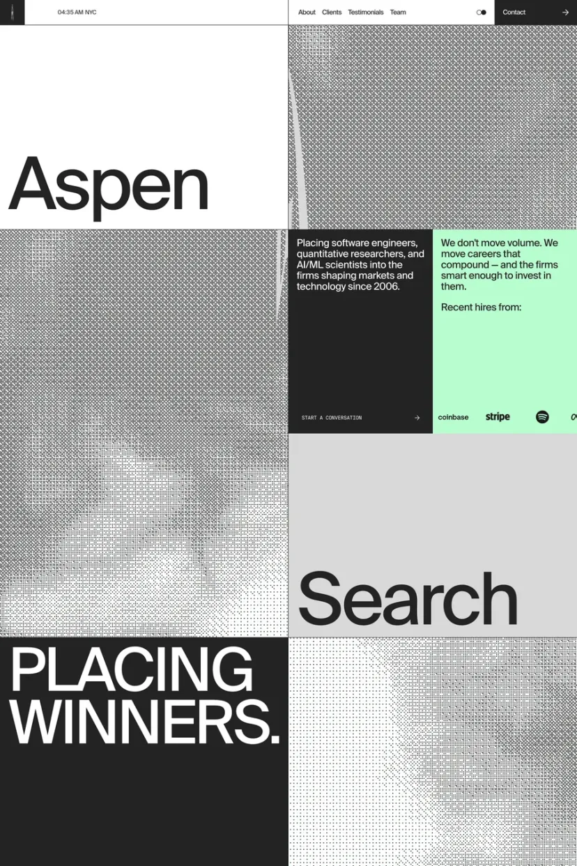 Aspen Search — screenshot of an agency site
