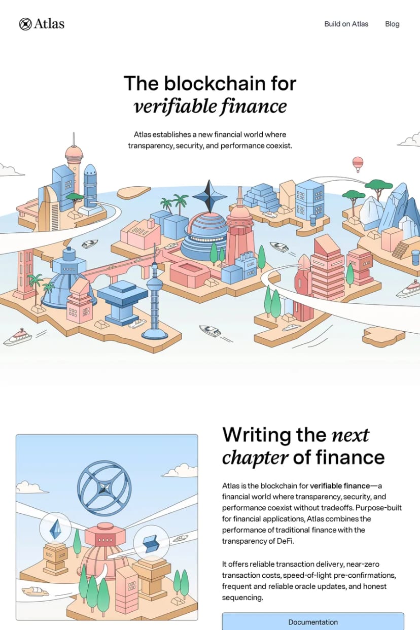 Atlas — screenshot of a landing page