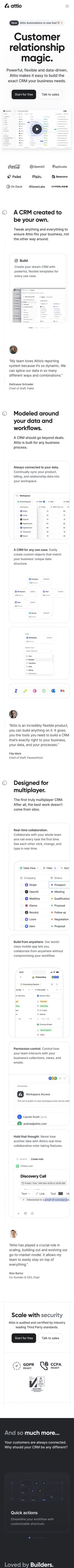 Attio mobile screenshot