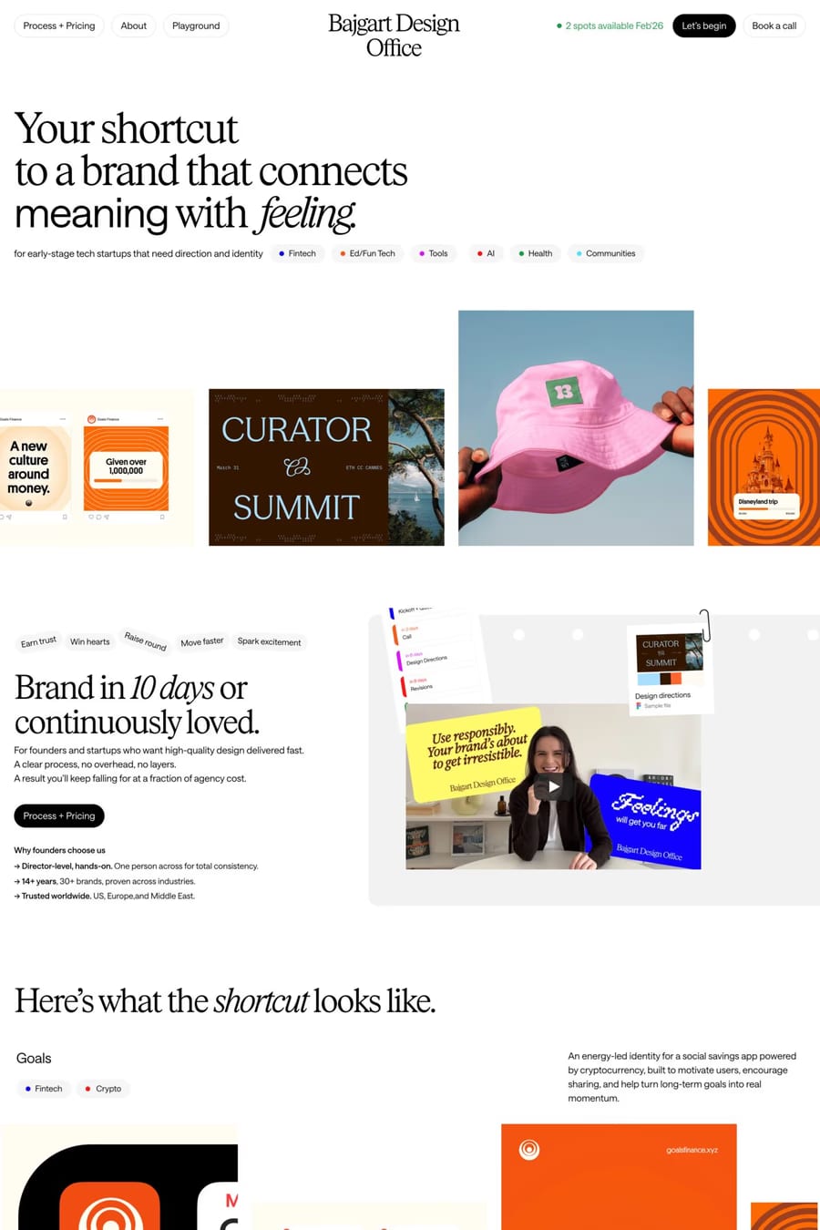 Bajgart Design Office — portfolio website screenshot