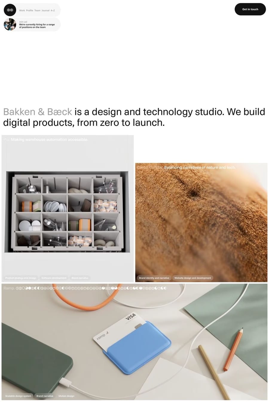 Bakken & Bæck — agency website screenshot