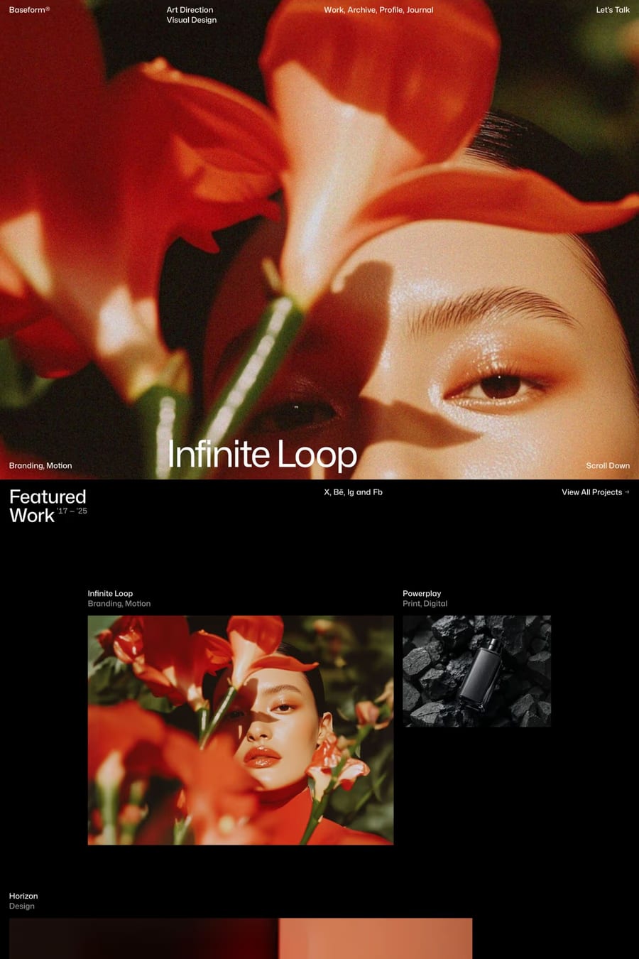 Baseform — agency website template screenshot