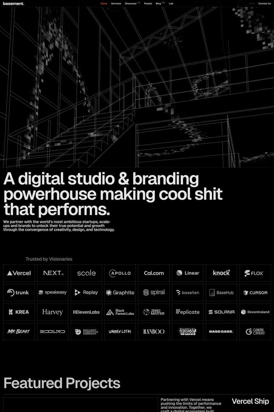 basement.studio — agency website screenshot