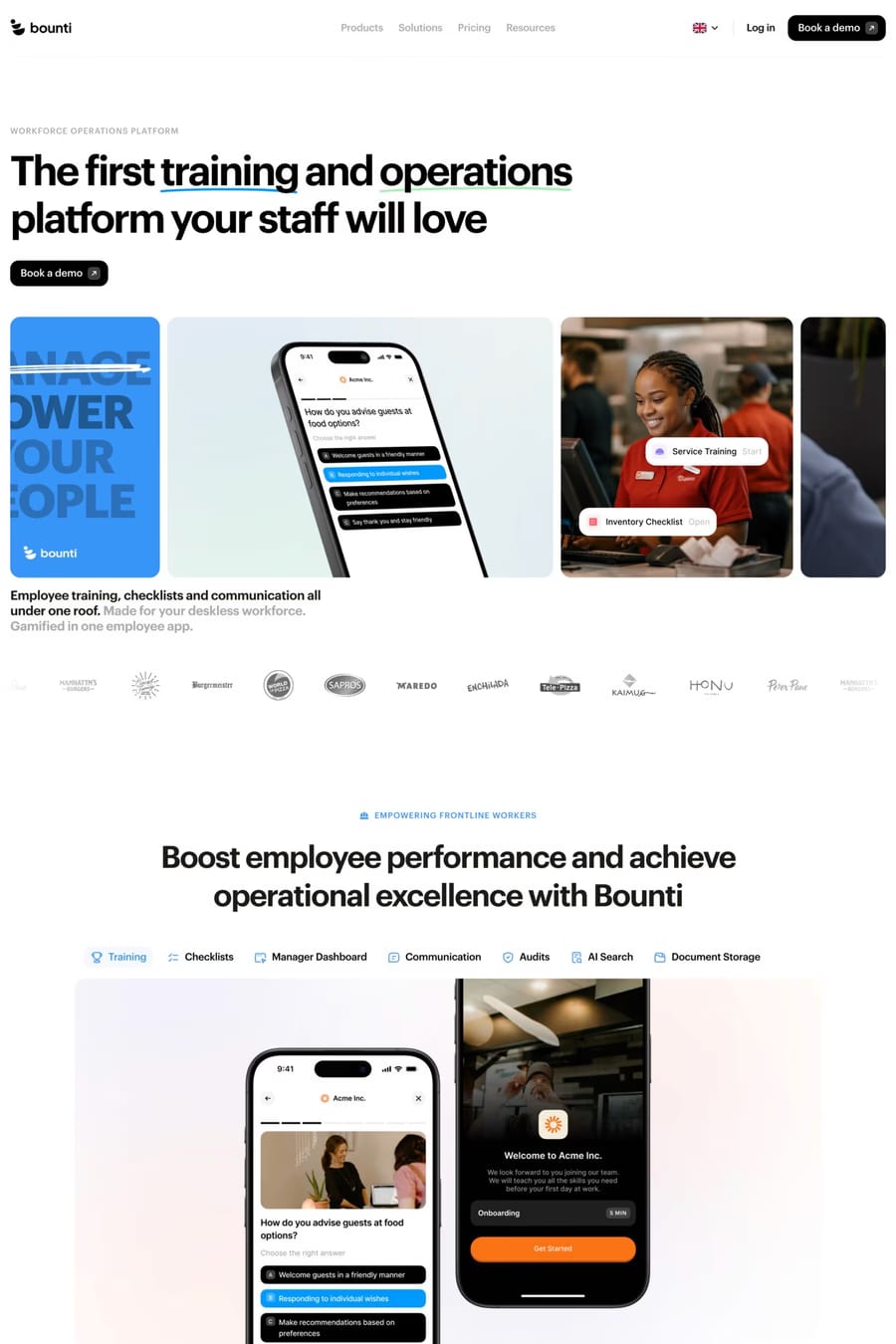 Bounti — landing website screenshot