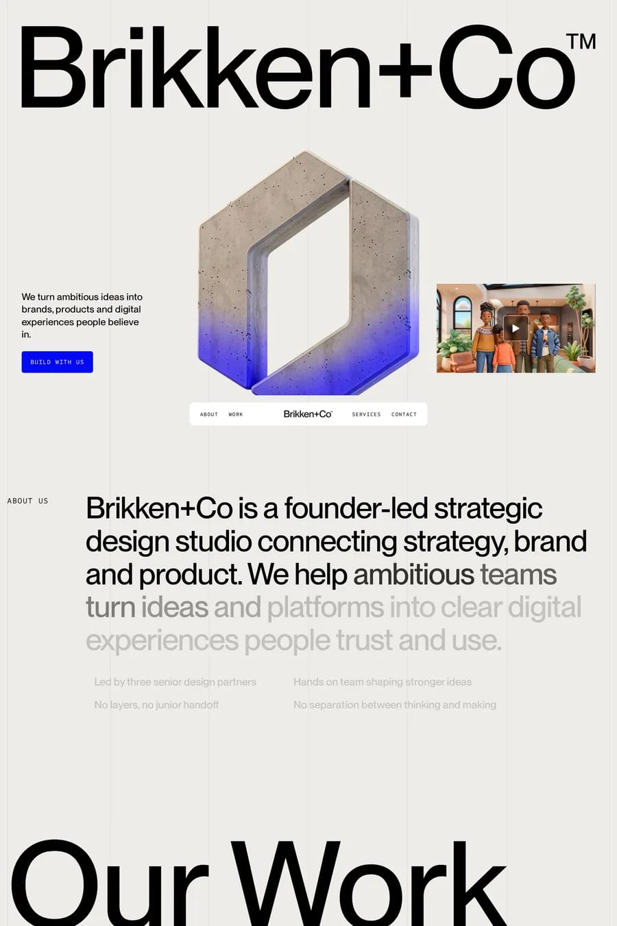 Brikken+Co — agency website screenshot
