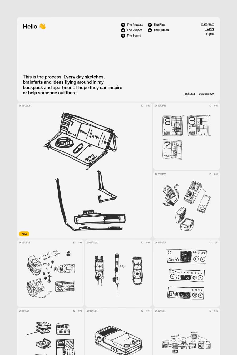 carlhauser — portfolio website screenshot