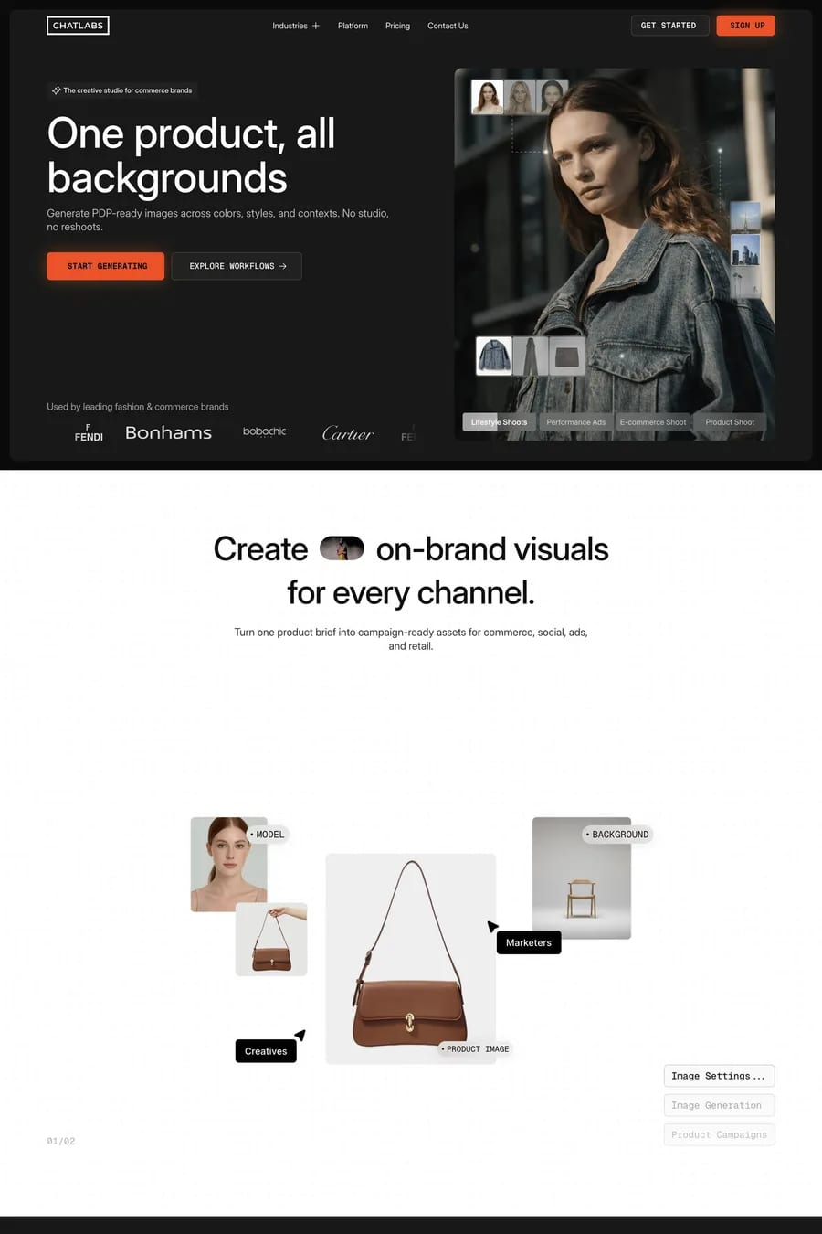 ChatLabs — landing website screenshot