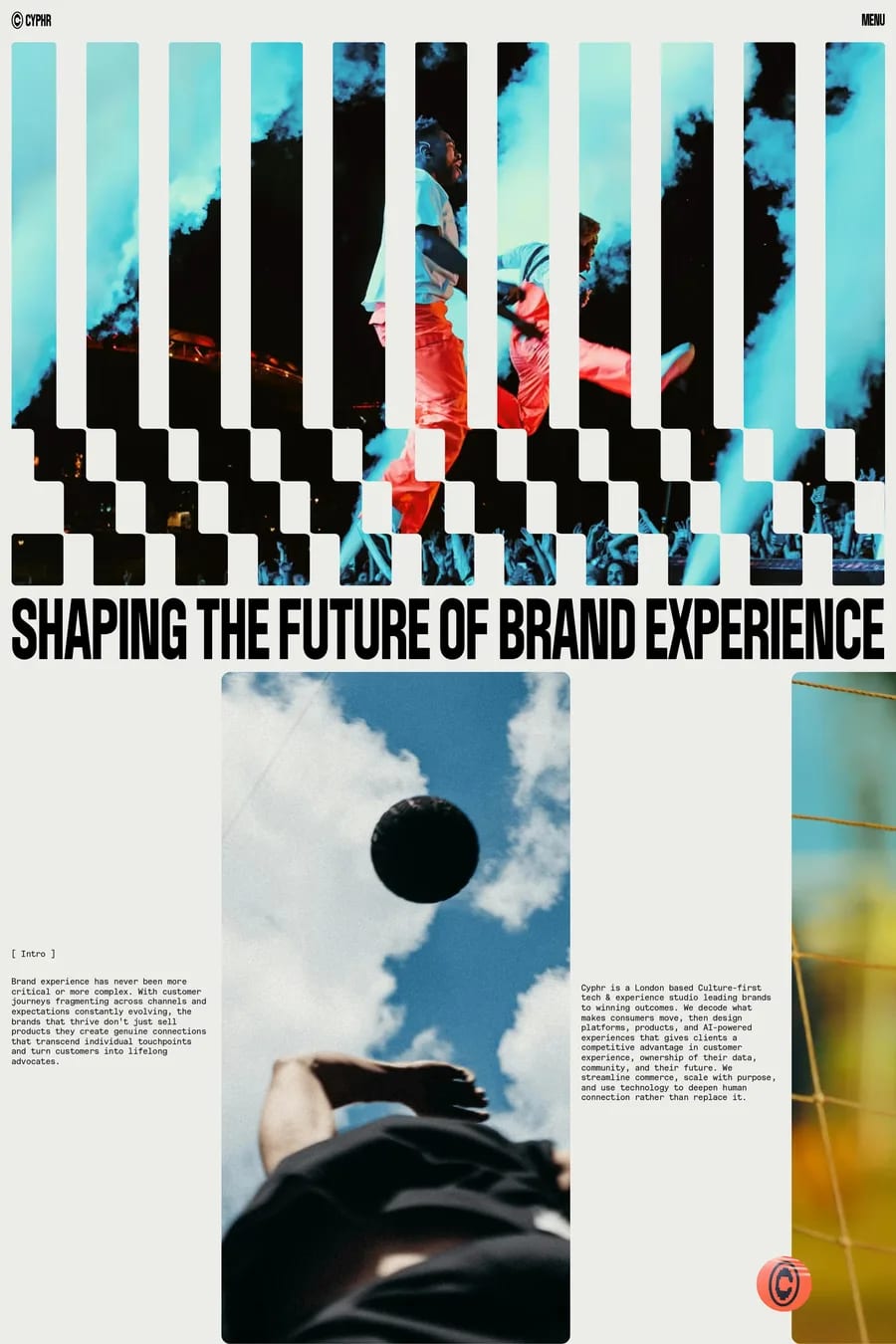 Cyphr — landing website screenshot