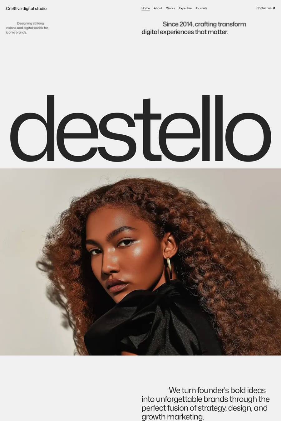 Destello — agency website template screenshot