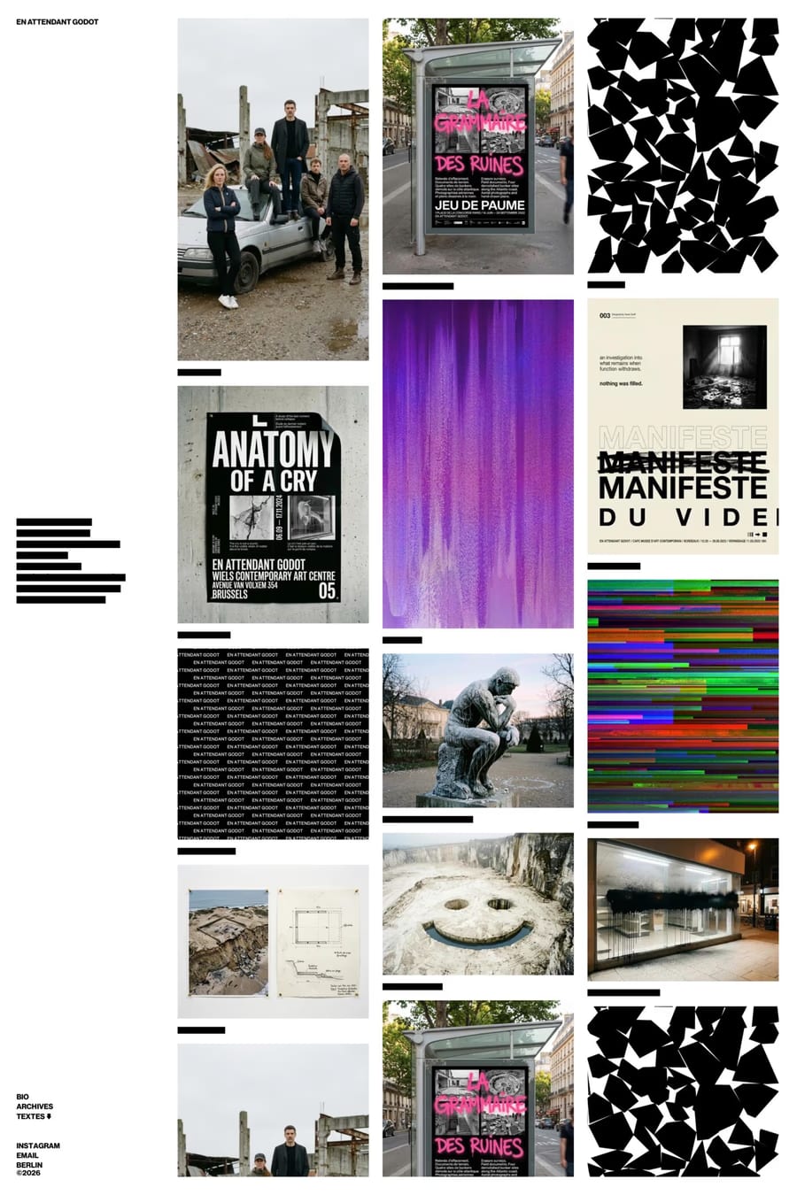 EN ATTENDANT GODOT — agency website screenshot