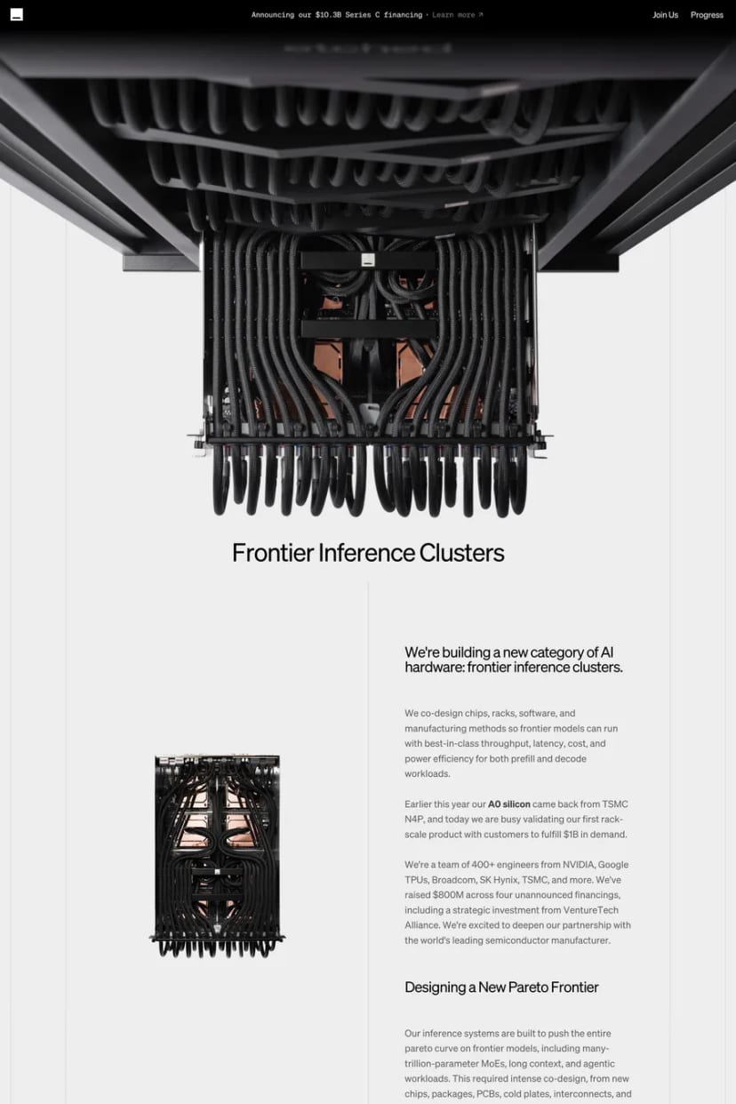 Etched — screenshot of a landing page